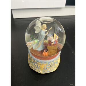 Disney Pinocchio Musical "Toyland" Snow Globe Missing Crank for Music Used